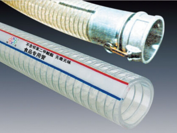 PVC鋼絲螺旋增強飲用水專用軟管（食品級 不含鄰苯二甲酸酯）